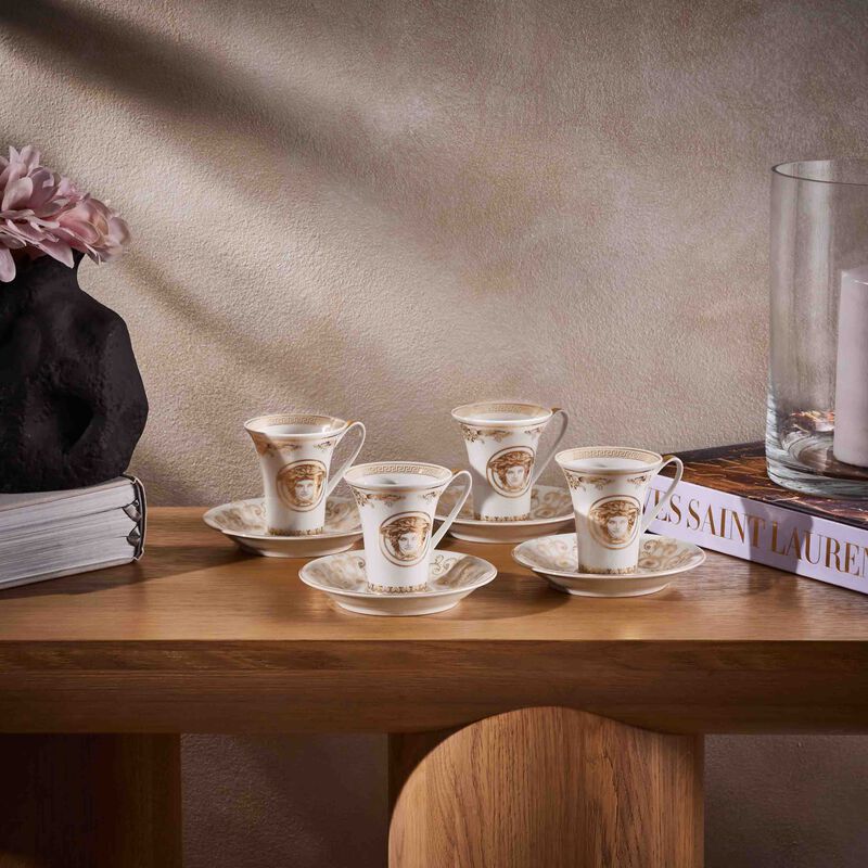 Versace Medusa Gala Tall Coffee Cup & Saucer