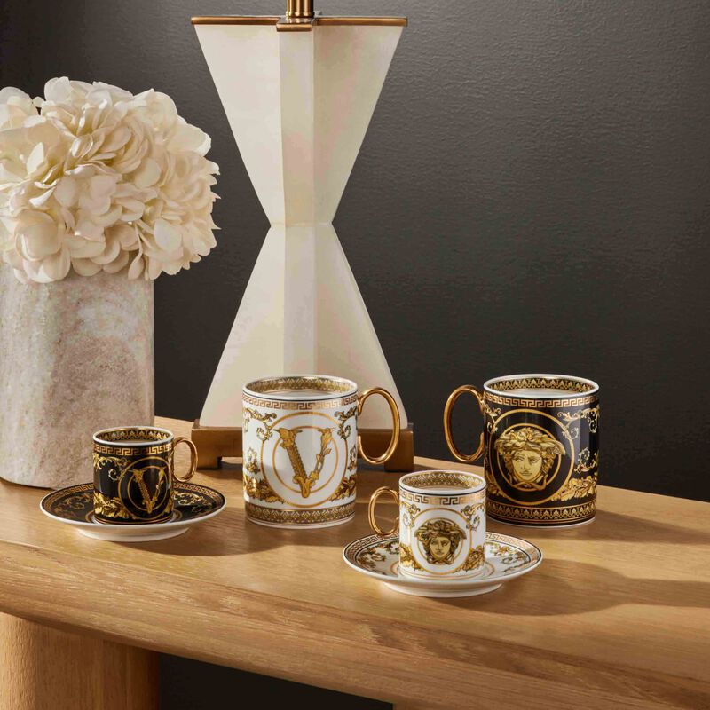 Versace Virtus Gala Black Mug