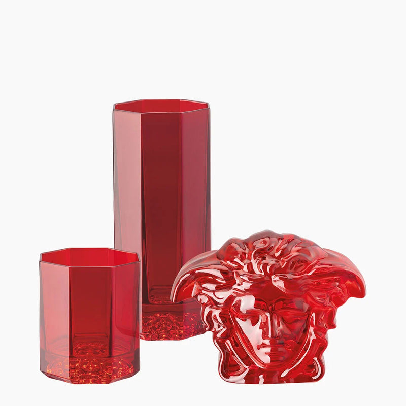Versace Medusa Lumiere Rhapsody Red Longdrink Glasses Set 2-piece
