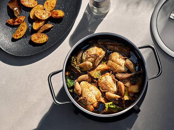 WMF Fusiontec Red Cookware Set 4-piece