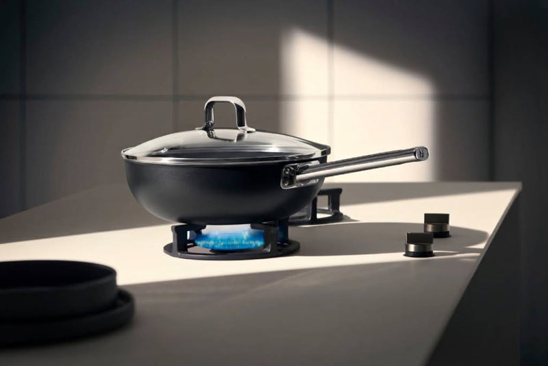 WMF Fusiontec Black Wok 28cm w/ Lid