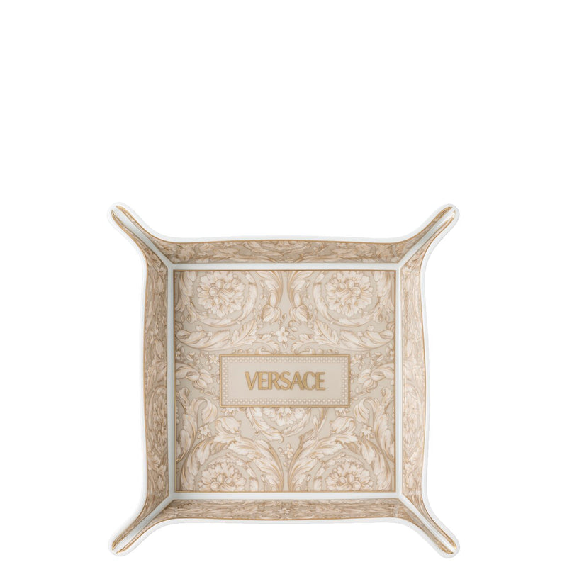 Versace Barocco Beige Vide Poche Dish 18x18cm