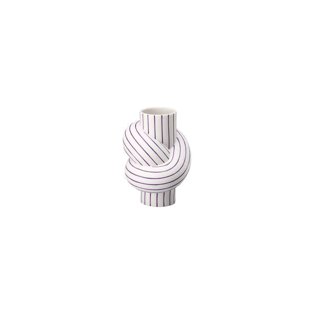 Rosenthal Node Stripes Plum Vase 12cm