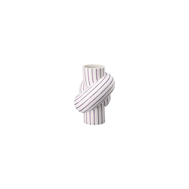 Rosenthal Node Stripes Plum Vase 12cm