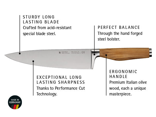 WMF Grand Wood Knife Set 3-piece