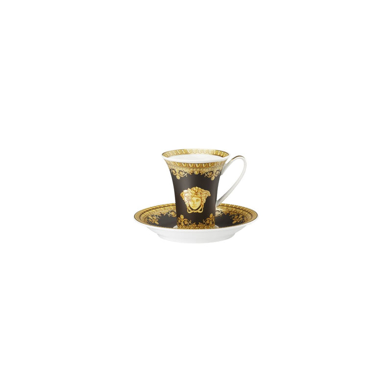 Versace I Love Baroque Nero Espresso Cup & Saucer