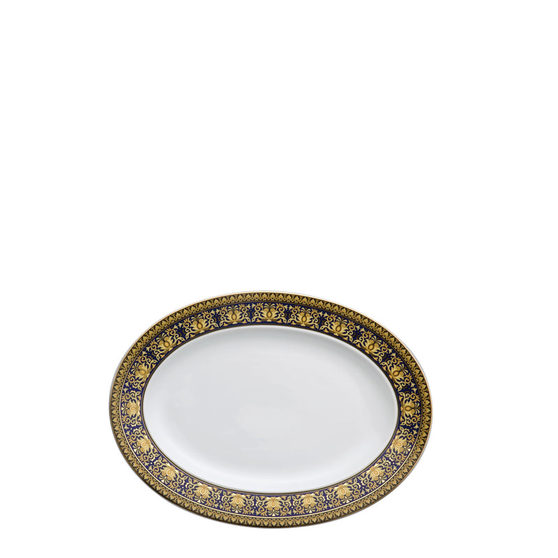 Versace Medusa Blue Platter 34cm