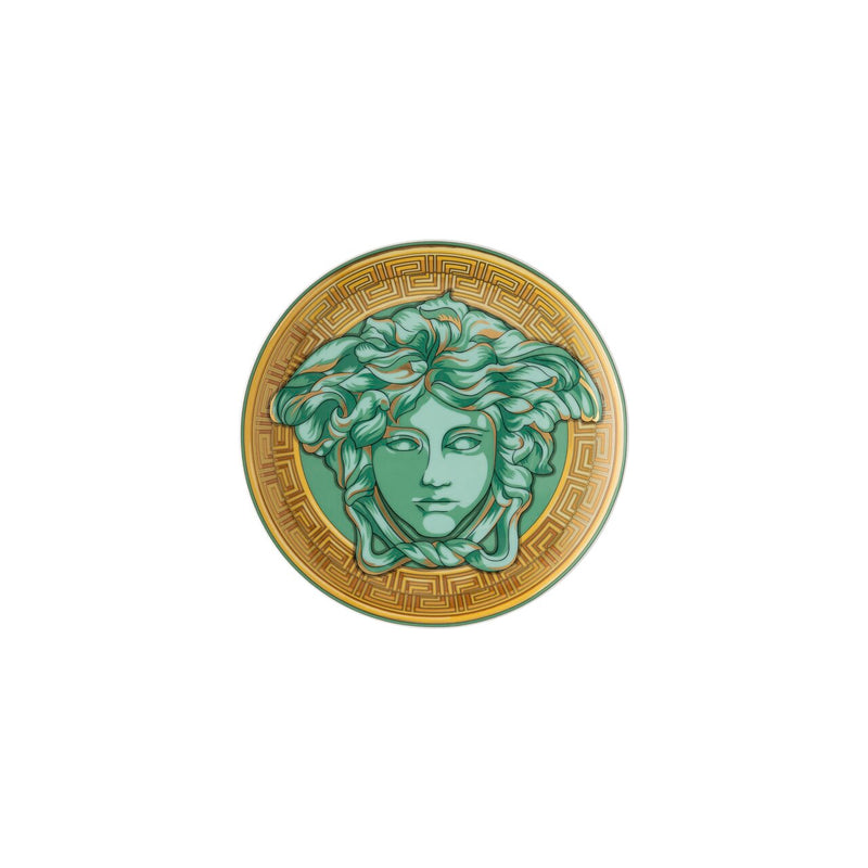 Versace Medusa Amplified Coin Plate Green 17cm
