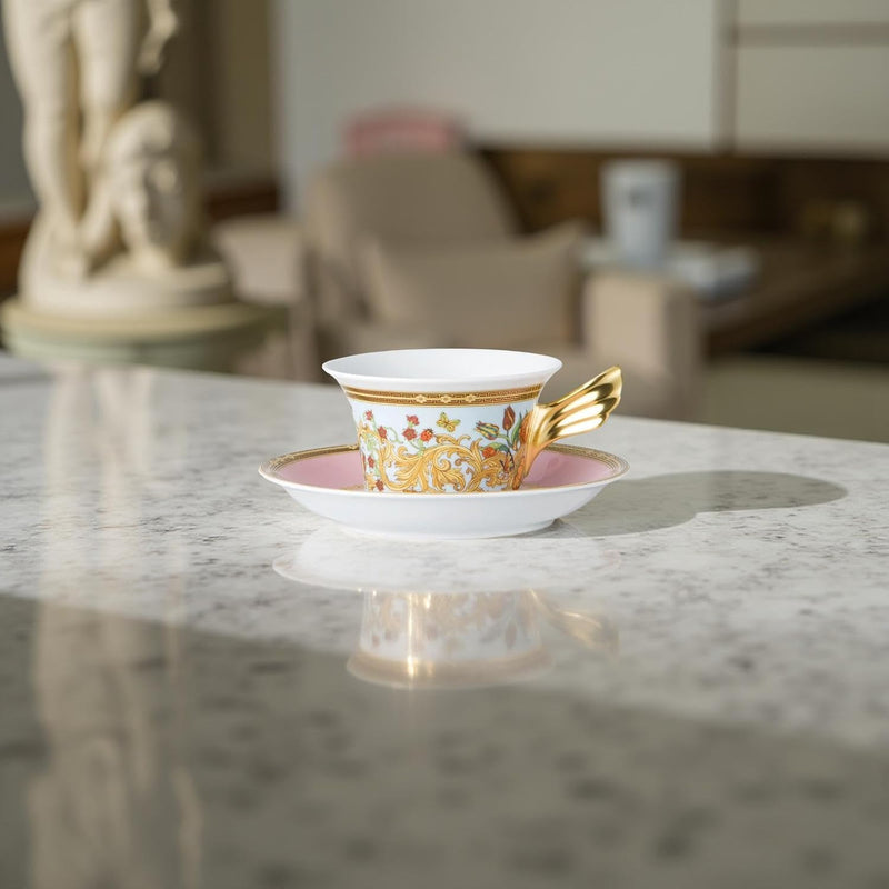 Versace Le Jardin Low Tea Cup & Saucer