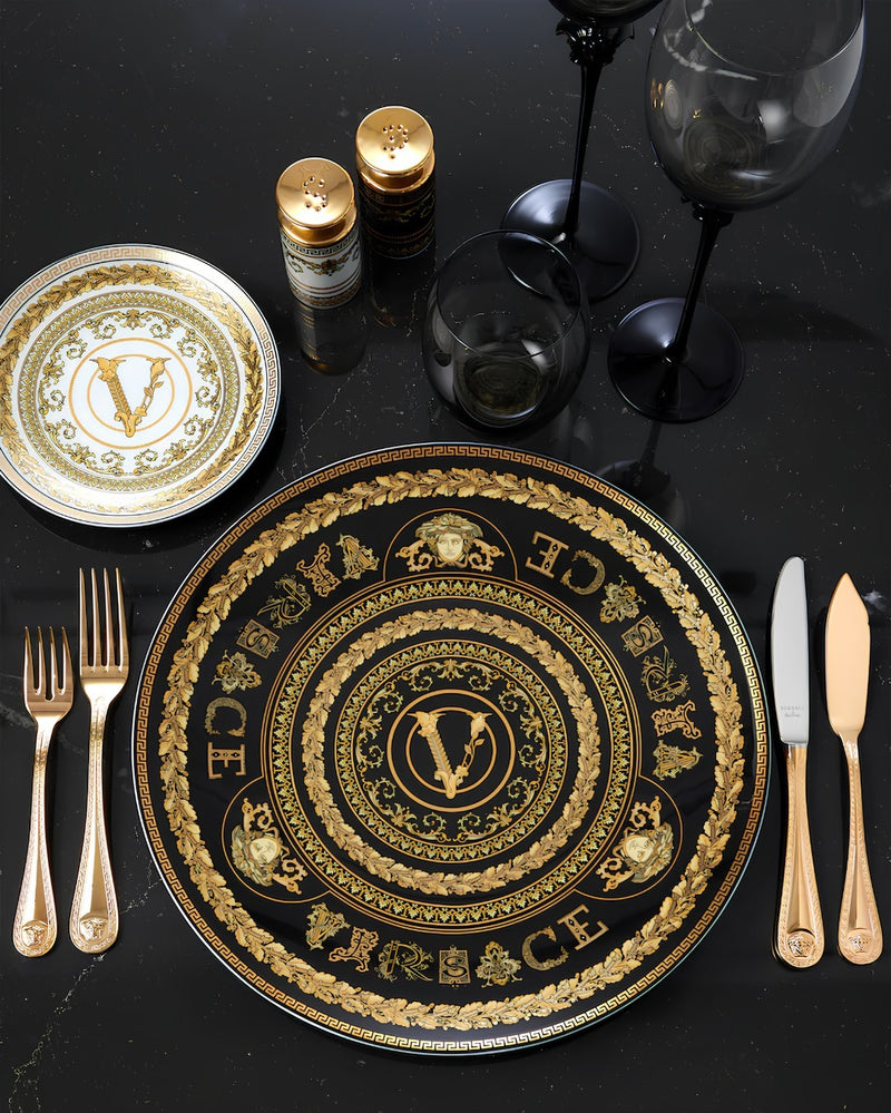 Versace Virtus Gala Black Service Plate 33cm