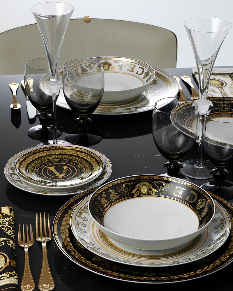 Versace Virtus Gala Black Plate 17cm