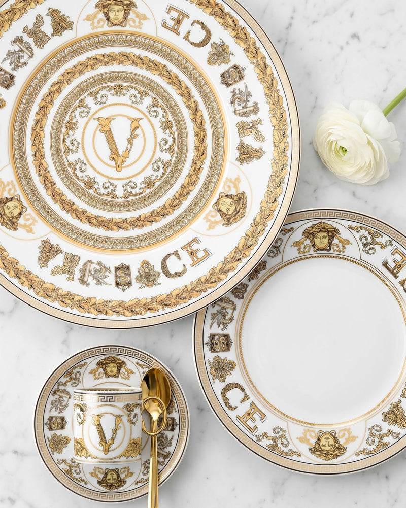 Versace Virtus Gala White Plate 21cm