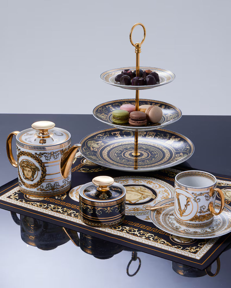 Versace Virtus Gala Black Sugar Bowl