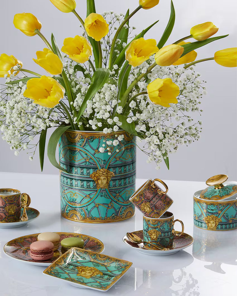 Versace La Scala del Palazzo Rosa Espresso Cup & Saucer