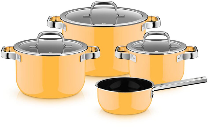 WMF Fusiontec Yellow Cookware Set 4-piece