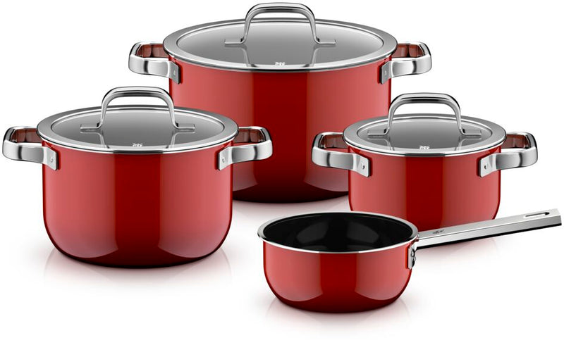WMF Fusiontec Red Cookware Set 4-piece