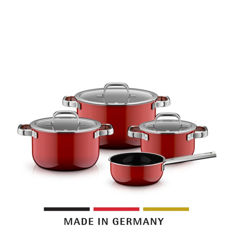 WMF Fusiontec Red Cookware Set 4-piece