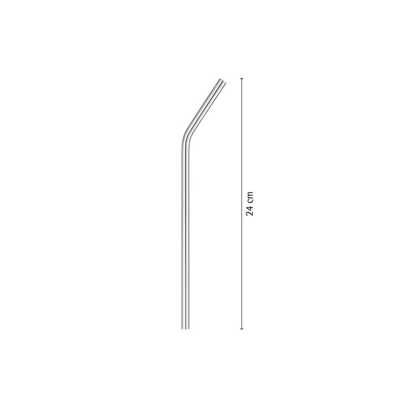 WMF Baric Stainless Steel Bent Straw Set 6-piece