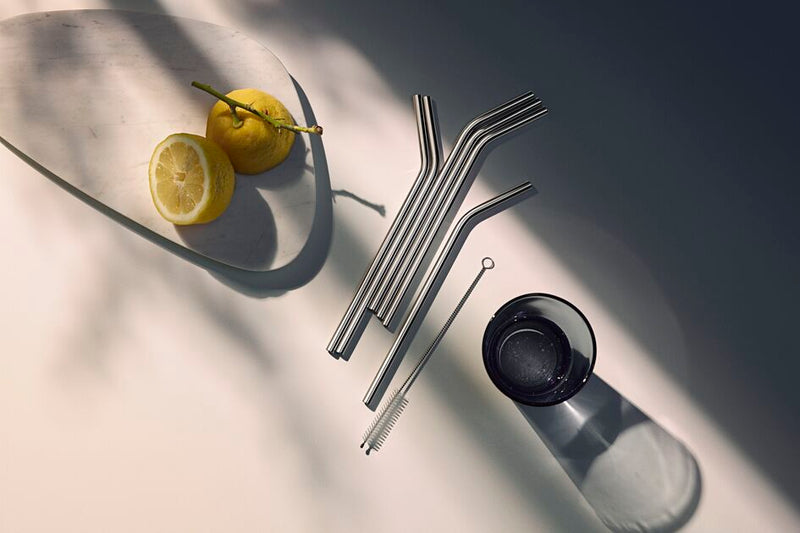 WMF Baric Stainless Steel Bent Straw Set 6-piece