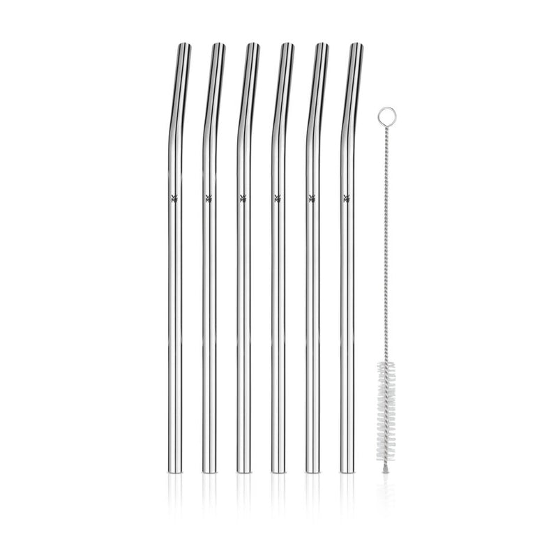 WMF Baric Stainless Steel Bent Straw Set 6-piece
