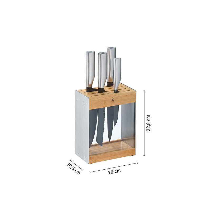 WMF Ultimate Black Knife Block Set 5-piece