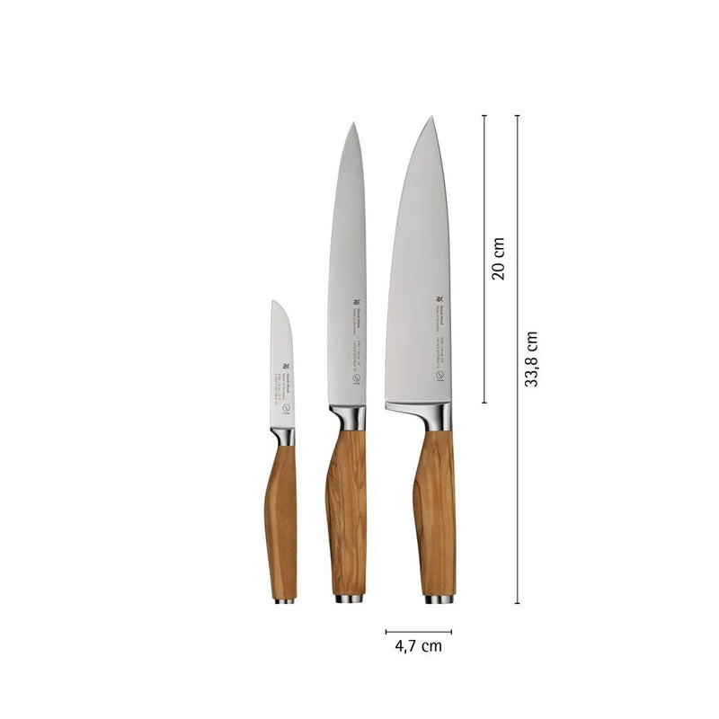 WMF Grand Wood Knife Set 3-piece