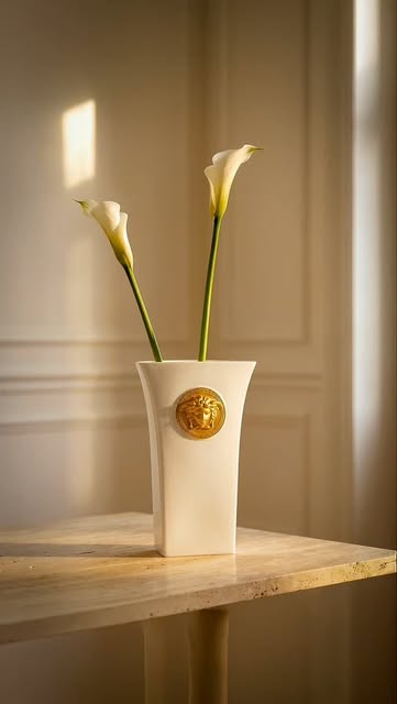 Versace Medusa Madness White Vase 26cm