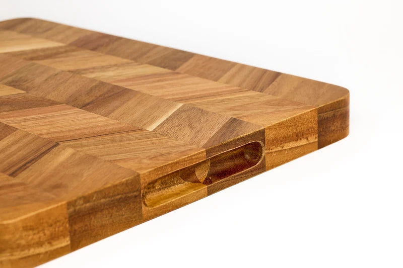 Swiss Diamond Acacia Herringbone Butchers Block 40 x 30 x 3cm