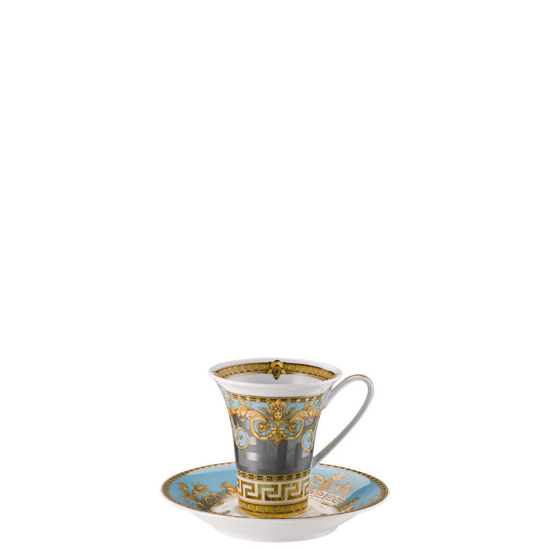 Versace Prestige Gala Le Bleu Tall Coffee Cup & Saucer