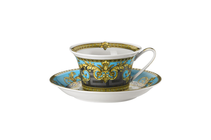 Versace Prestige Gala Le Bleu Low Tea Cup & Saucer