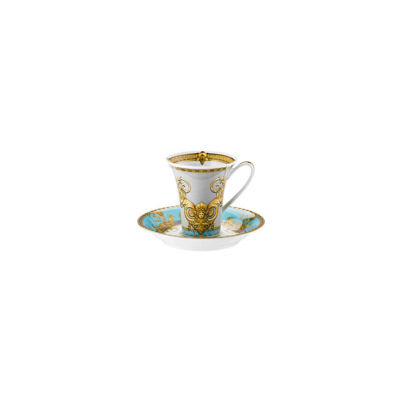 Versace Prestige Gala Le Bleu Espresso Cup & Saucer