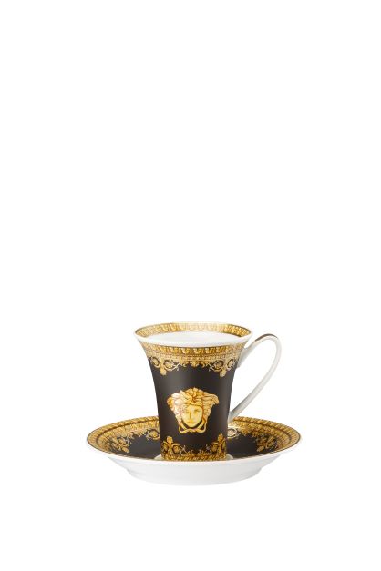 Versace I Love Baroque Nero Espresso Cup & Saucer