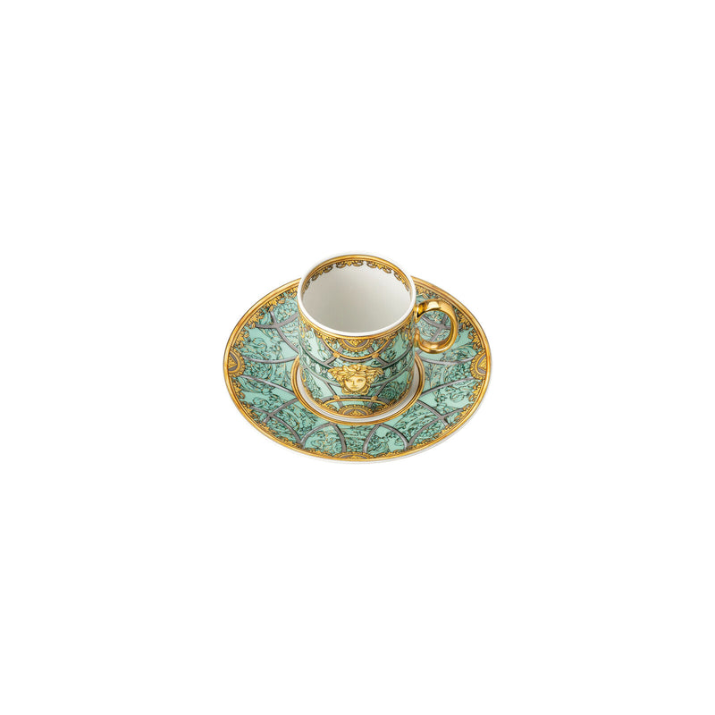 Versace La Scala del Palazzo Verde Espresso Cup & Saucer
