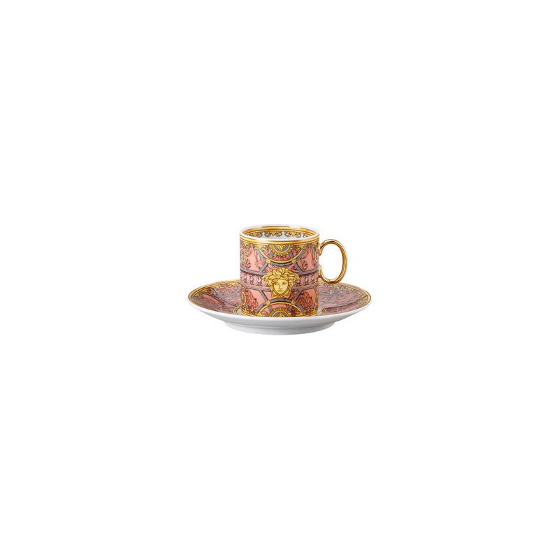 Versace La Scala del Palazzo Rosa Espresso Cup & Saucer
