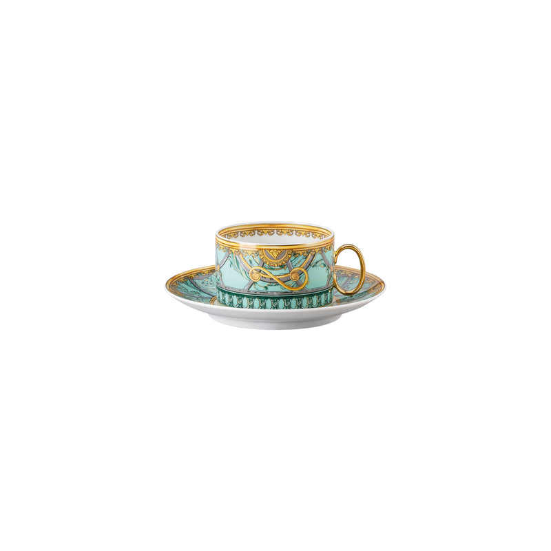 Versace La Scala del Palazzo Verde Low Tea Cup & Saucer
