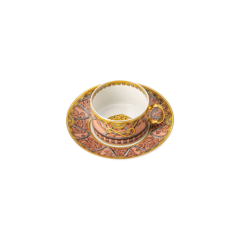 Versace La Scala del Palazzo Rosa Low Tea Cup & Saucer