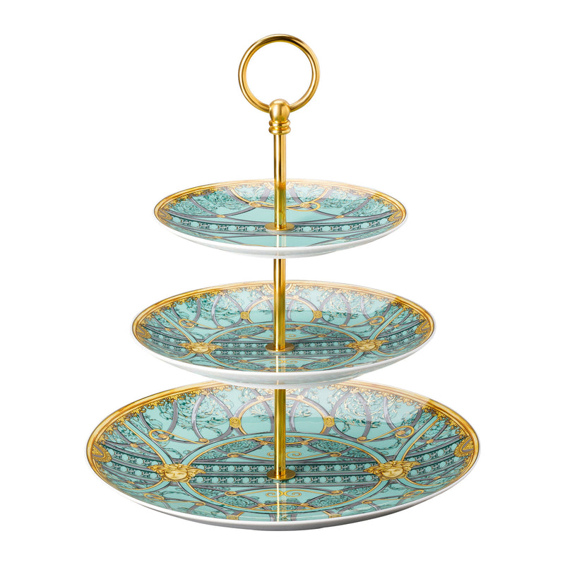 Versace La Scala del Palazzo Verde Cake Stand 3-tier