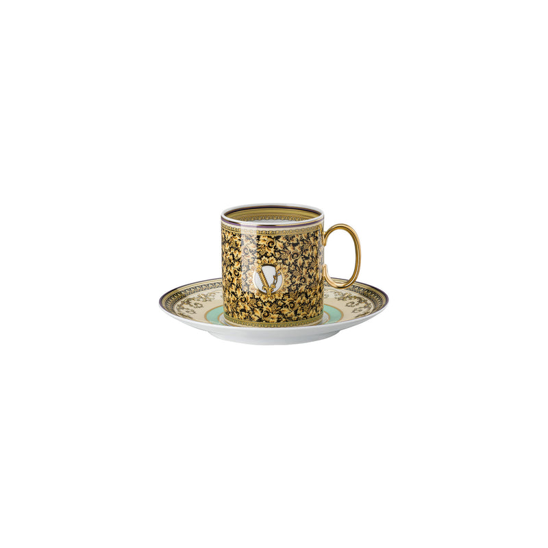 Versace Barocco Mosaic Tall Coffee Cup & Saucer