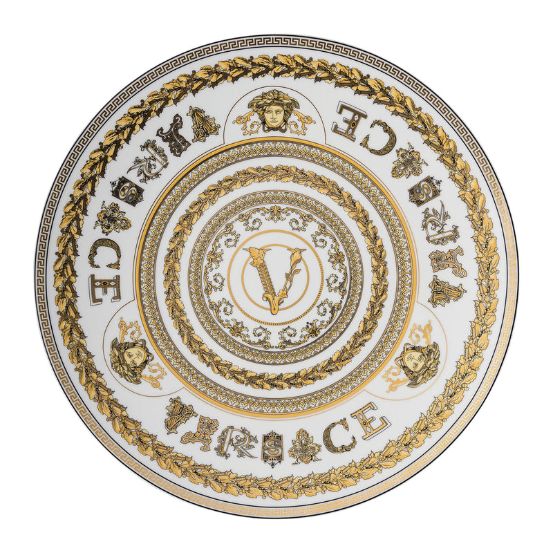 Versace Virtus Gala White Service Plate 33cm
