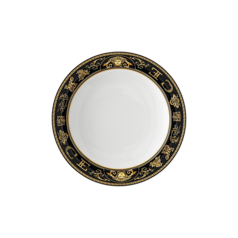 Versace Virtus Gala Black Plate Deep 22cm