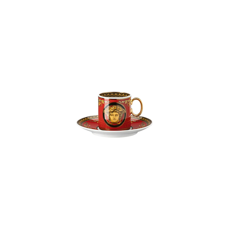 Versace Medusa Red Espresso Cup & Saucer