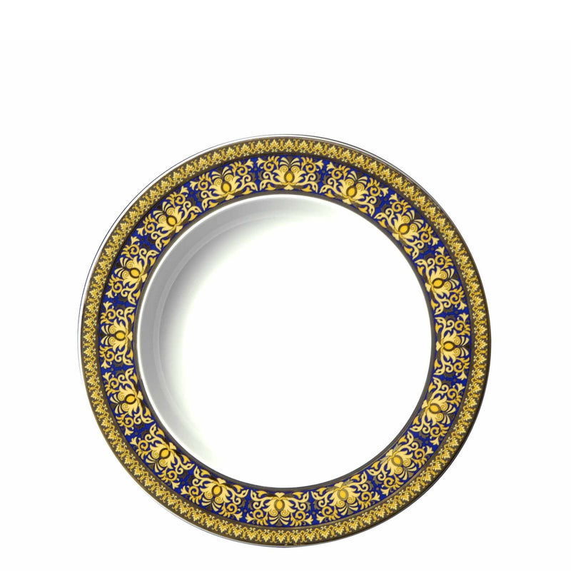 Versace Medusa Blue Plate Deep 22cm