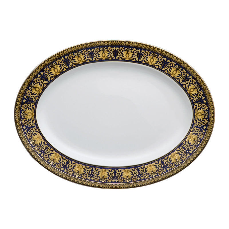 Versace Medusa Blue Platter 34cm