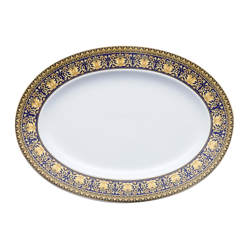 Versace Medusa Blue Platter 34cm