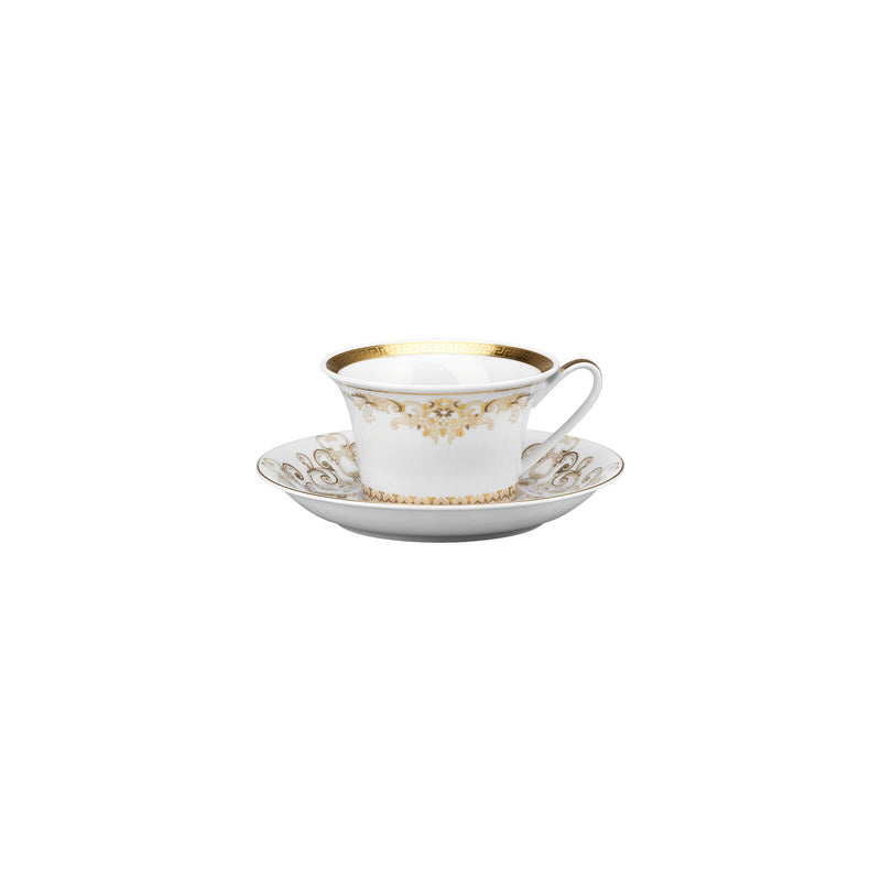 Versace Medusa Gala Gold Low Tea Cup & Saucer