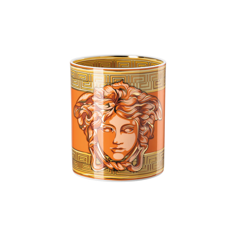 Versace Medusa Amplified Coin Vase Orange 18cm
