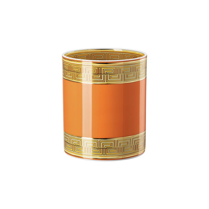 Versace Medusa Amplified Coin Vase Orange 18cm