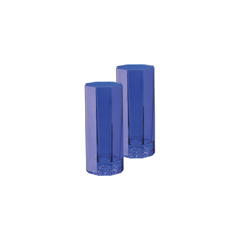 Versace Medusa Lumiere Rhapsody Lumiere Blue Longdrink Glasses Set 2-piece