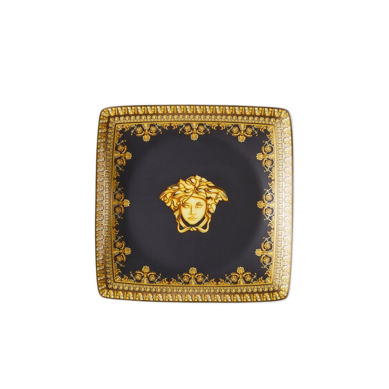 Rosenthal Versace I Love Baroque Nero Square Dish 12cm