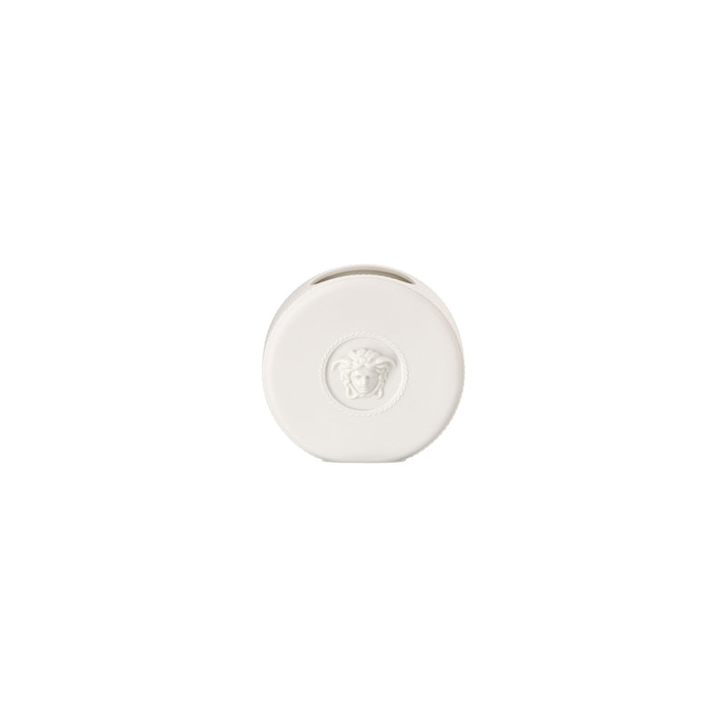 Versace La Medusa Mini White Vase Round 10cm